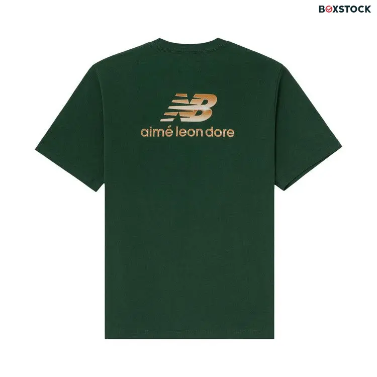 Aimé Leon Dore x New Balance Logo Tee 'Dark Green' Spring/Summer 2023