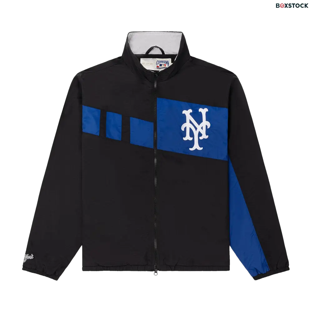 Aimé Leon Dore x New York Mets Colorblock Windbreaker 'Jet Black' Spring/Summer 2024
