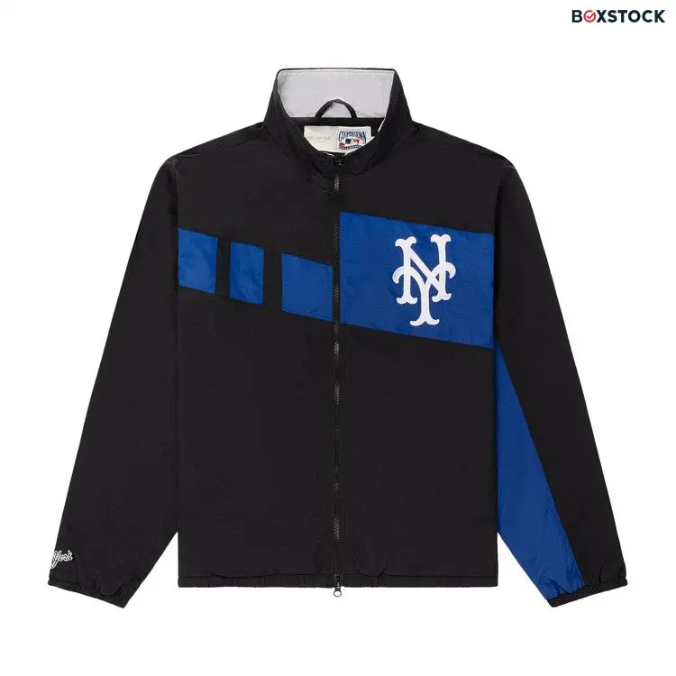 Aimé Leon Dore x New York Mets Colorblock Windbreaker 'Jet Black' Spring/Summer 2024