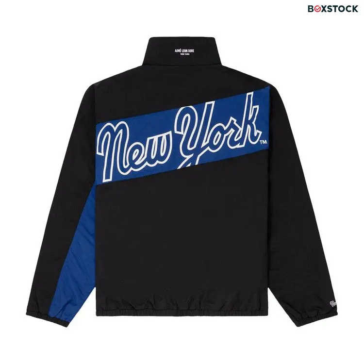 Aimé Leon Dore x New York Mets Colorblock Windbreaker 'Jet Black' Spring/Summer 2024