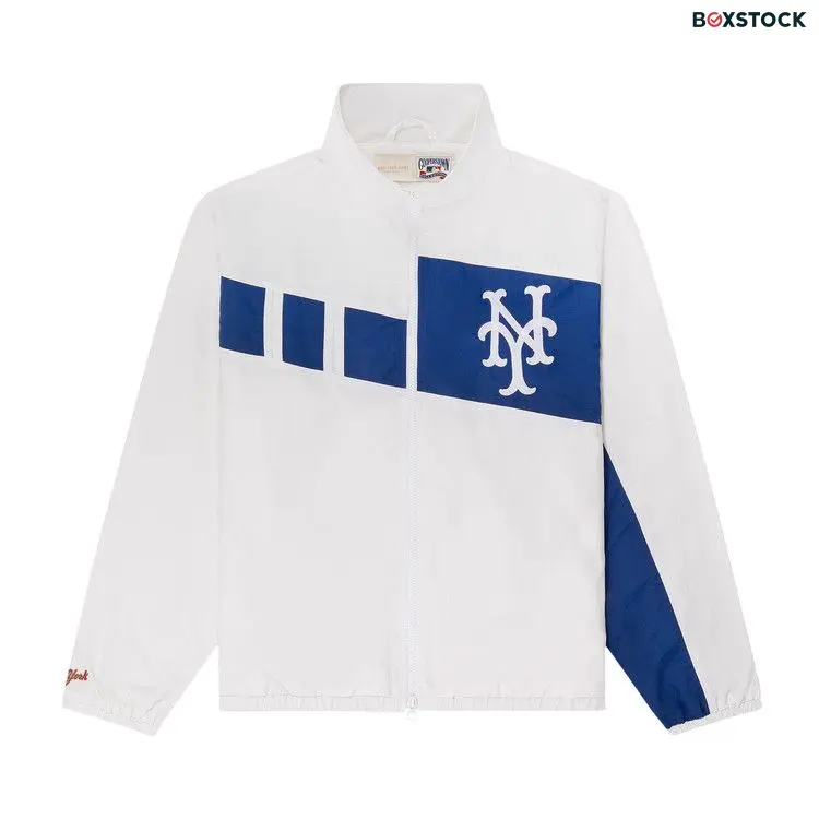 Aimé Leon Dore x New York Mets Colorblock Windbreaker 'Bright White' Spring/Summer 2024