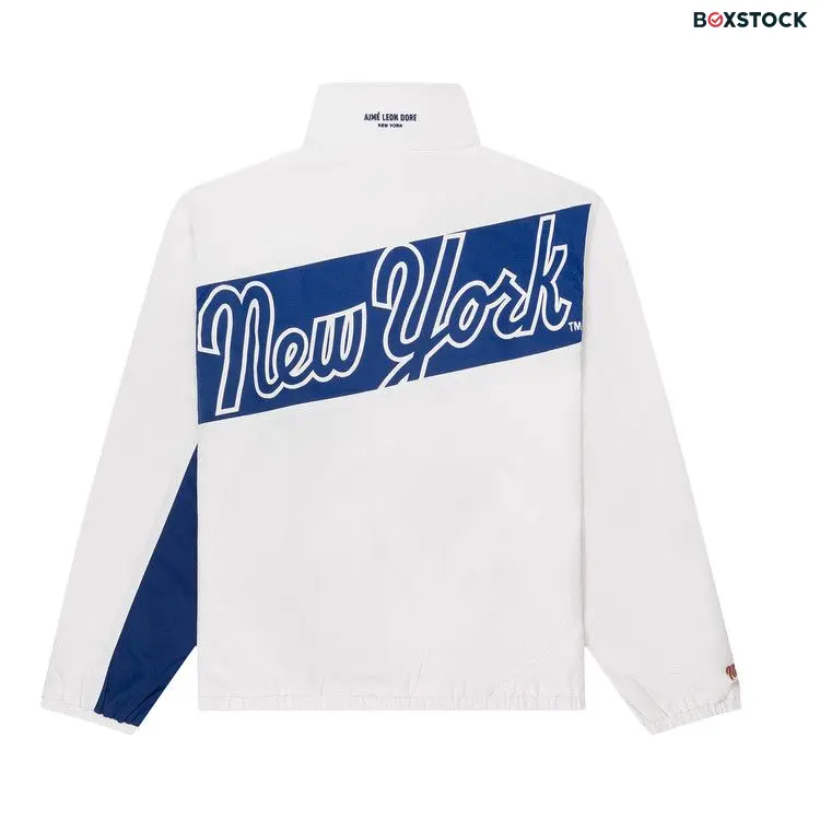 Aimé Leon Dore x New York Mets Colorblock Windbreaker 'Bright White' Spring/Summer 2024