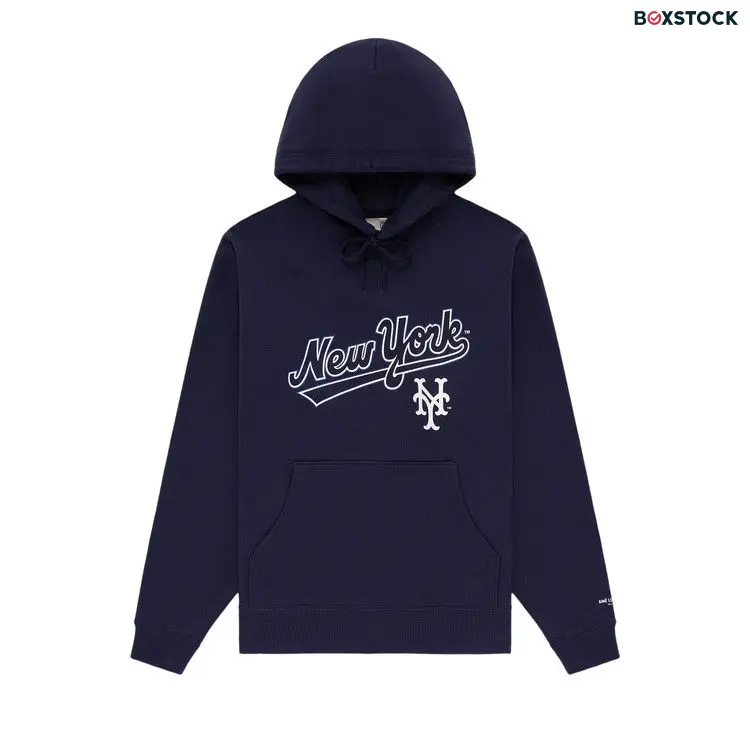 Aimé Leon Dore x New York Mets Logo Hoodie 'Eclipse' Blue Spring/Summer 2024