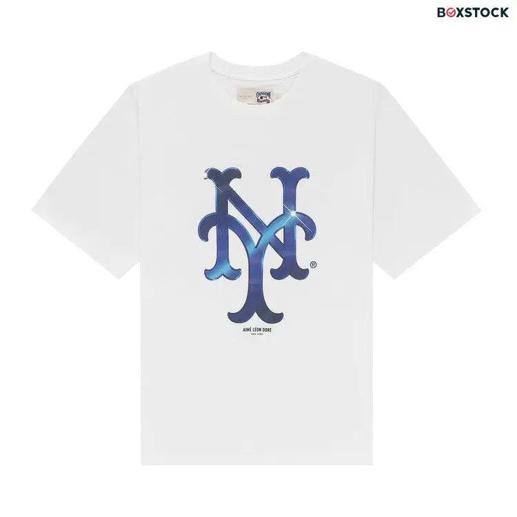 Aimé Leon Dore x New York Mets Logo Tee 'White' Spring/Summer 2024