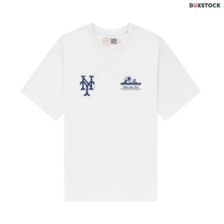 Aimé Leon Dore x New York Mets Unisphere Tee 'White' Spring/Summer 2024