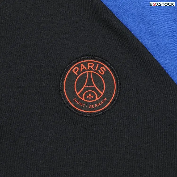 Air Jordan Paris Saint-Germain Strike Drill Top 'Black/Game Royal/Bright Crimson' Spring/Summer 2023