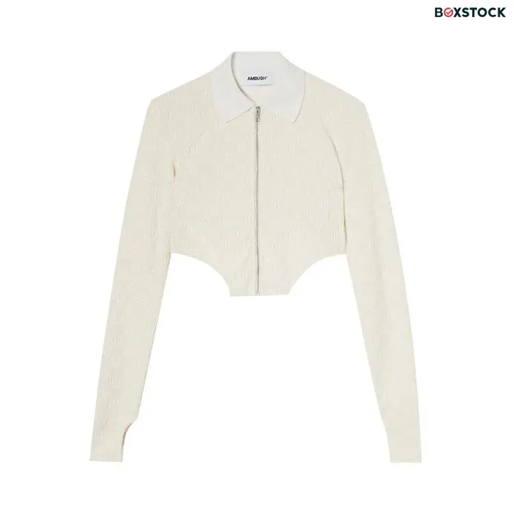 Ambush All Over Monogram Asymmetric Jacket 'Beige' Cream Spring/Summer 2022