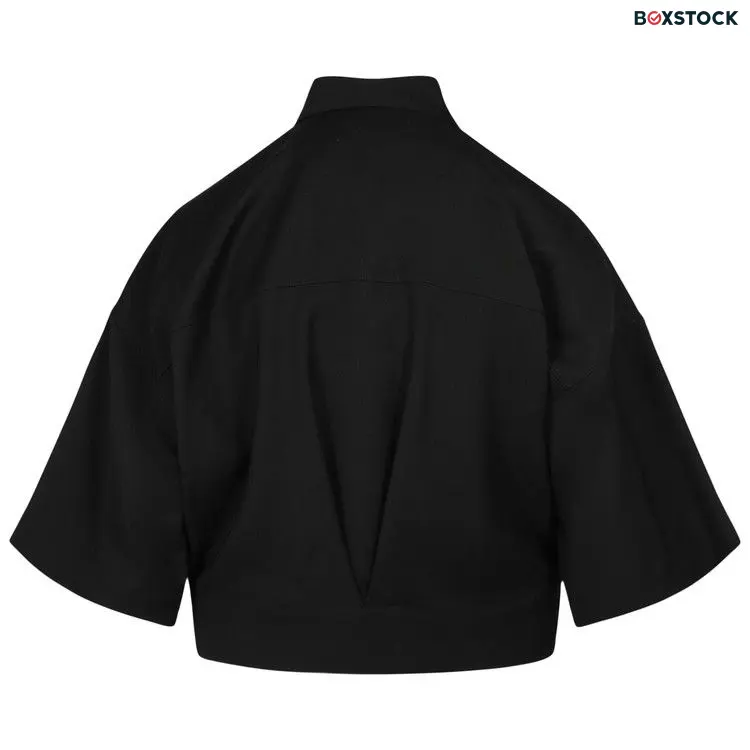 Ambush Cropped Short-Sleeve Shirt 'Black' Spring/Summer 2022 BWGA030S22FAB0011000