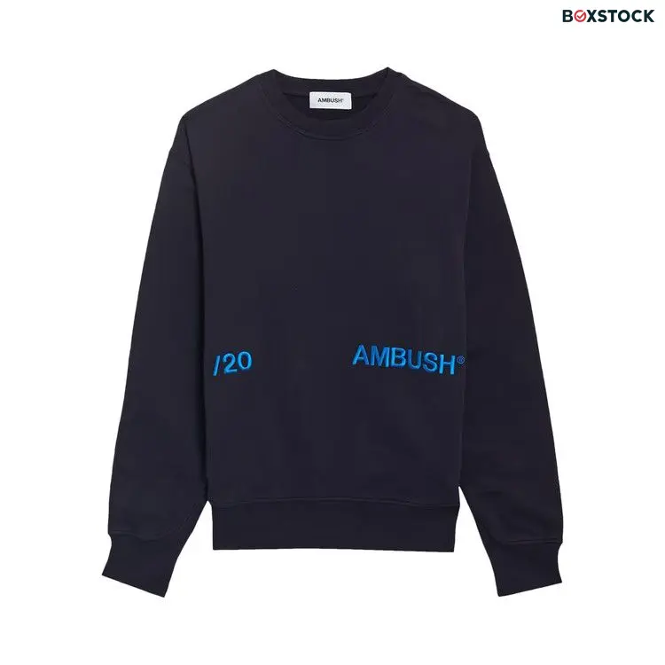 Ambush Embroidered Logo Sweatshirt 'Navy Blue'