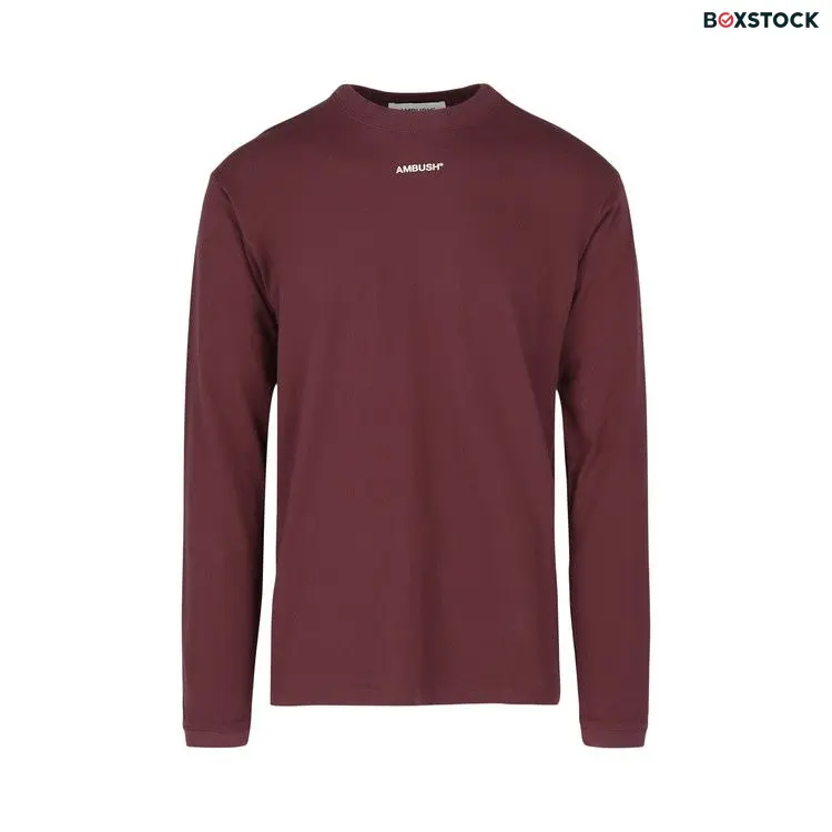 Ambush Long-Sleeve Logo Tee 'Wine' Purple