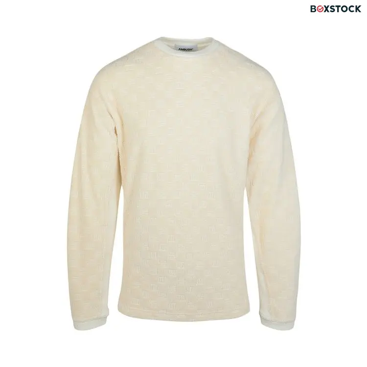 Ambush Monogram Crewneck Sweatshirt 'White' Spring/Summer 2022