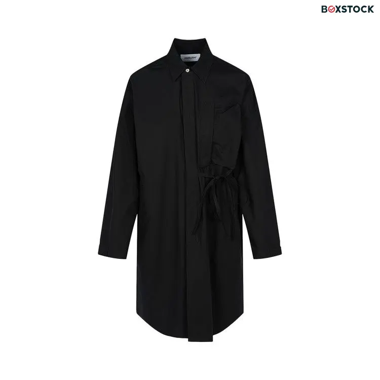 Ambush Oversized Long Shirt Dress 'Black' Spring/Summer 2022
