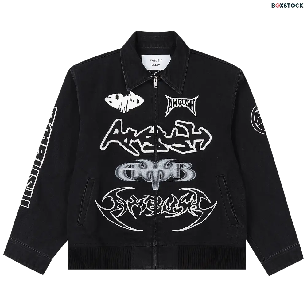 Ambush Patch Denim Bomber Jacket 'Black' Spring/Summer 2024