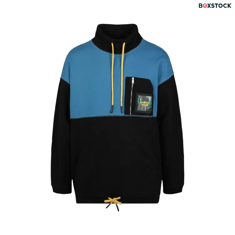 Ambush Two Tone Logo Patch Sweatshirt 'Black/Multicolor' Spring/Summer 2022