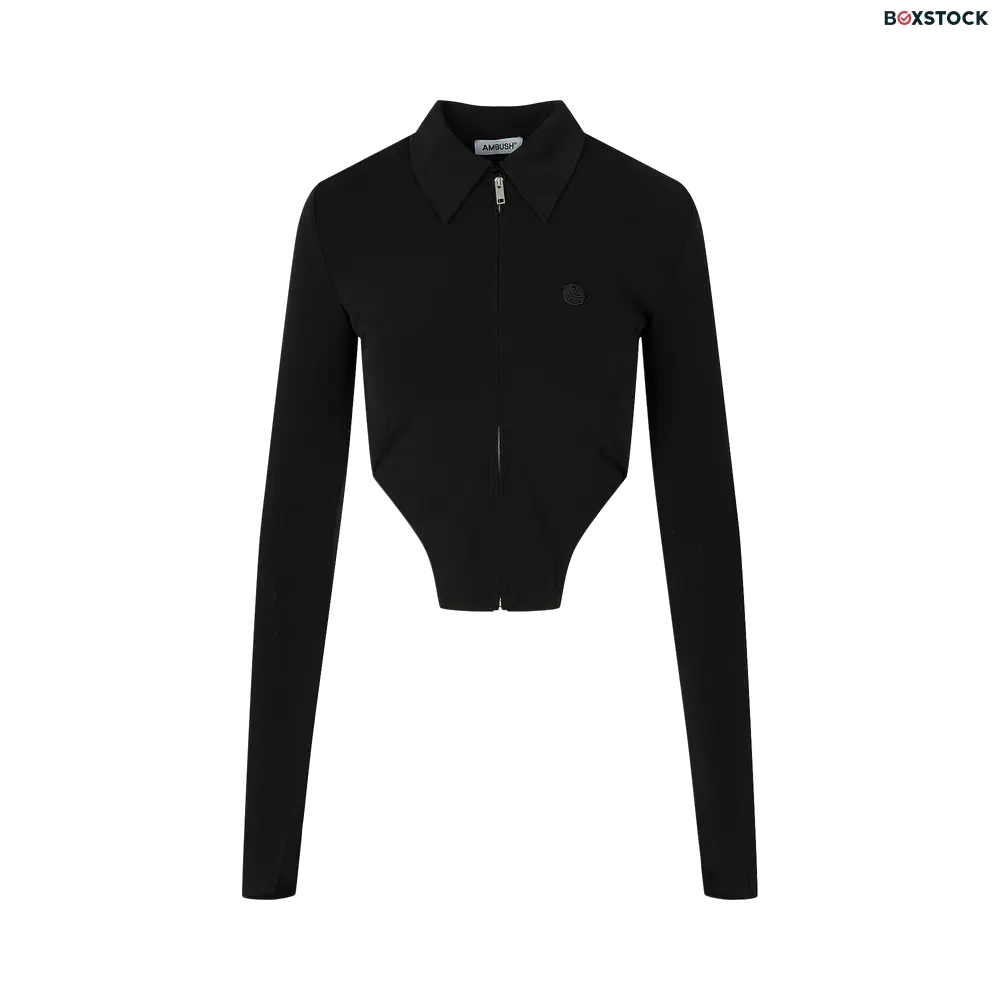 Ambush Zip Up Cropped Top...