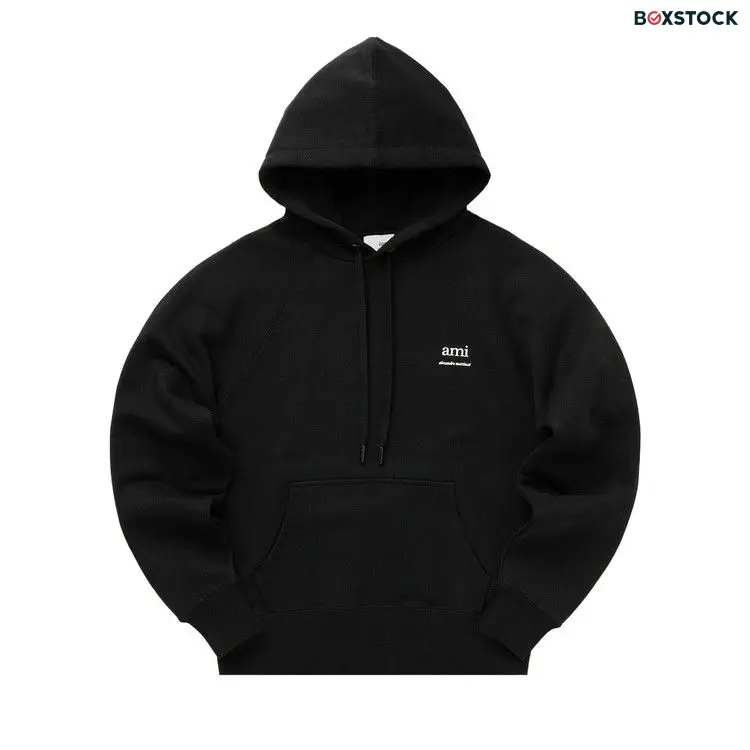 Ami Boxy Hoodie 'Black' Fall/Winter 2024