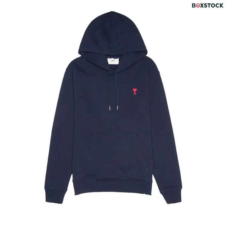 Ami Small Heart Logo Hoodie 'Nautic Blue' Fall/Winter 2024