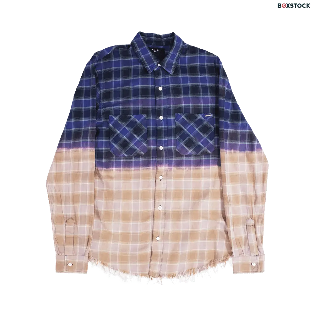 Amiri Bleached Flannel 'Navy' Blue Spring/Summer 2021