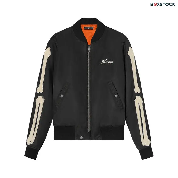 Amiri Bones Bomber 'Black' Fall/Winter 2022