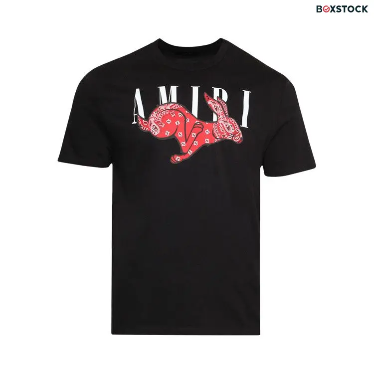 Amiri CNY Rabbit Logo Tee 'Black' Spring/Summer 2023