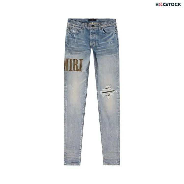 Amiri Core Appliqué Jean 'Clay Indigo' Blue Fall/Winter 2022