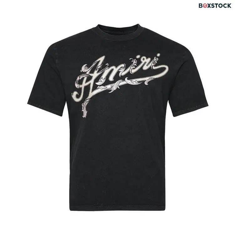 Amiri Filigree Tee 'Black' Spring/Summer 2024 AMJYTE1013-001-BLAC