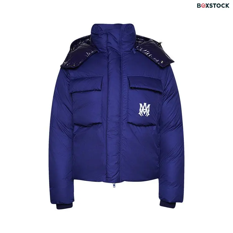 Amiri Hooded Down Puffer Jacket 'Blue' Spring/Summer 2023