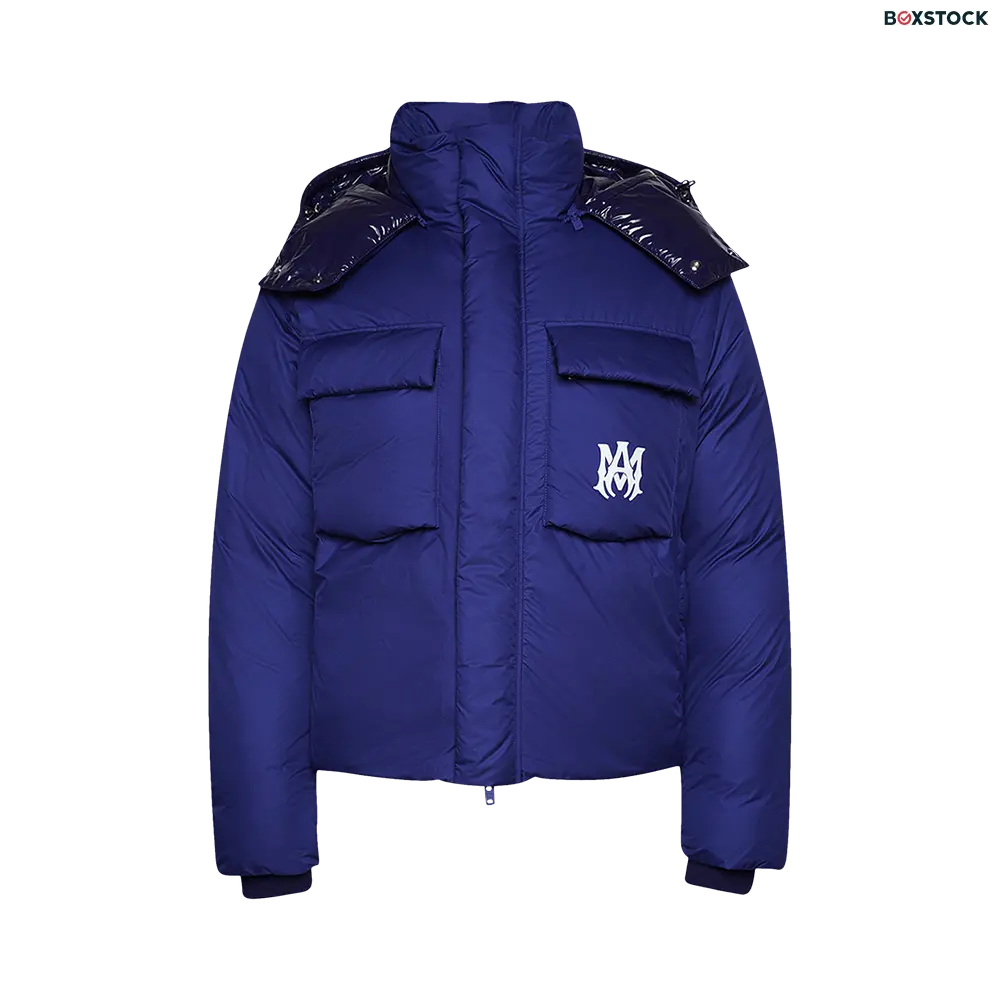Amiri Hooded Down Puffer Jacket 'Blue' Spring/Summer 2023