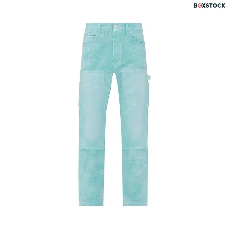 Amiri Jacquard Carpenter Jeans 'Aqua' Blue Fall/Winter 2023