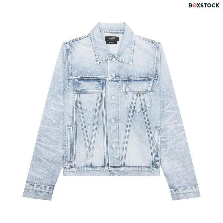 Amiri Japanese Selvedge Trucker 'Perfect Indigo' Blue Fall/Winter 2024