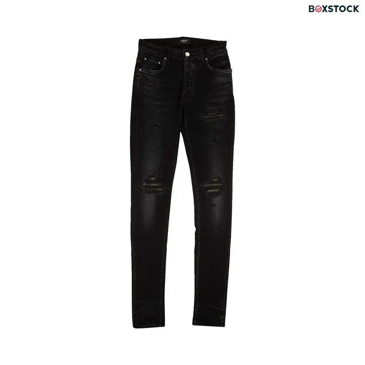 Amiri Leather Camo Mx1 'Aged Black' Fall/Winter 2022