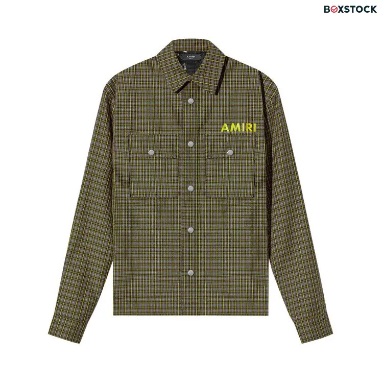 Amiri Logo Overshirt 'Sage' Green Fall/Winter 2022