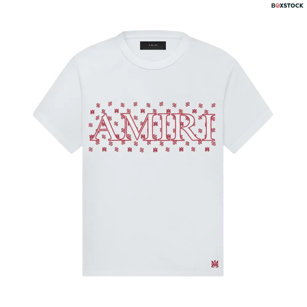 Amiri MA Paisley Tee 'White' Fall/Winter 2023