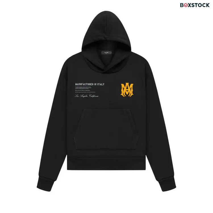 Amiri Military Specs Stencil Hoodie 'Black' Fall/Winter 2022