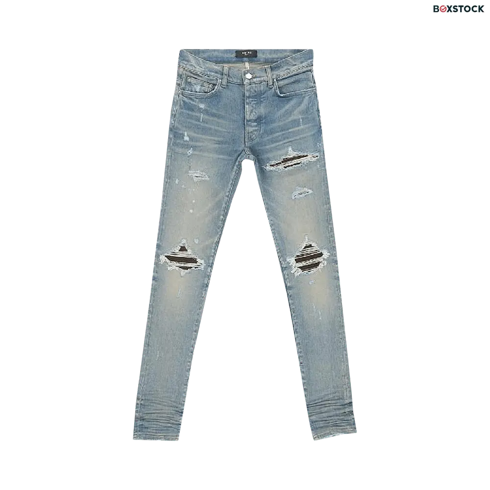 Amiri MX1 Leather Jean 'Indigo' Blue Fall/Winter 2023