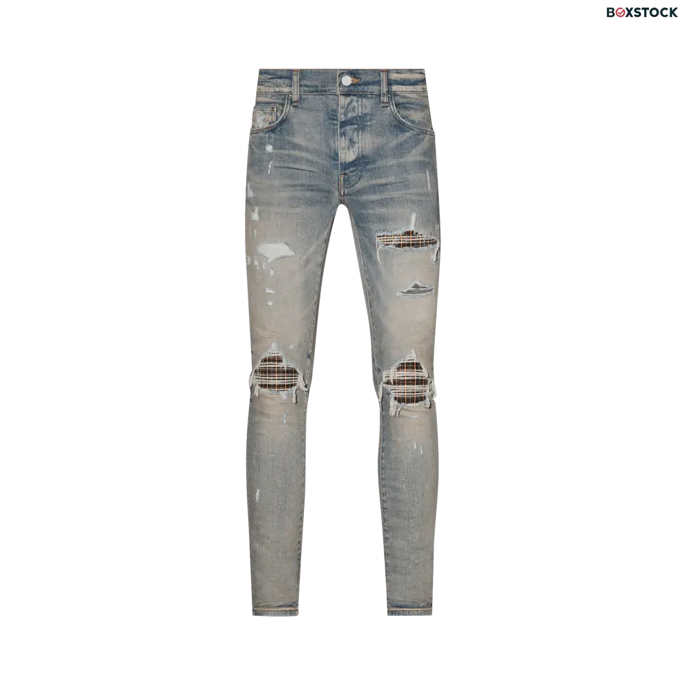 Amiri MX1 Neon Plaid 'Clay Indigo' Blue Fall/Winter 2022