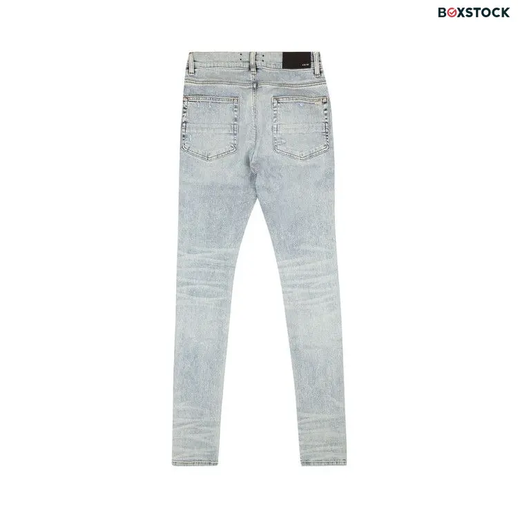 Amiri Pajama Art Patch Skinny Jeans 'Blue'