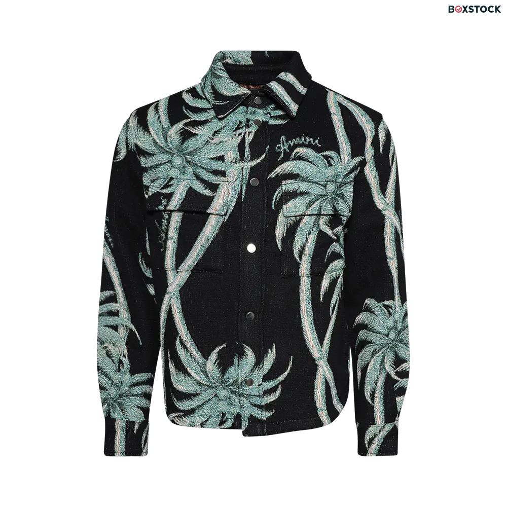 Amiri Palm Tapestry Overshirt 'Black' Fall/Winter 2024