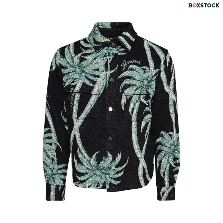 Amiri Palm Tapestry Overshirt 'Black' Fall/Winter 2024