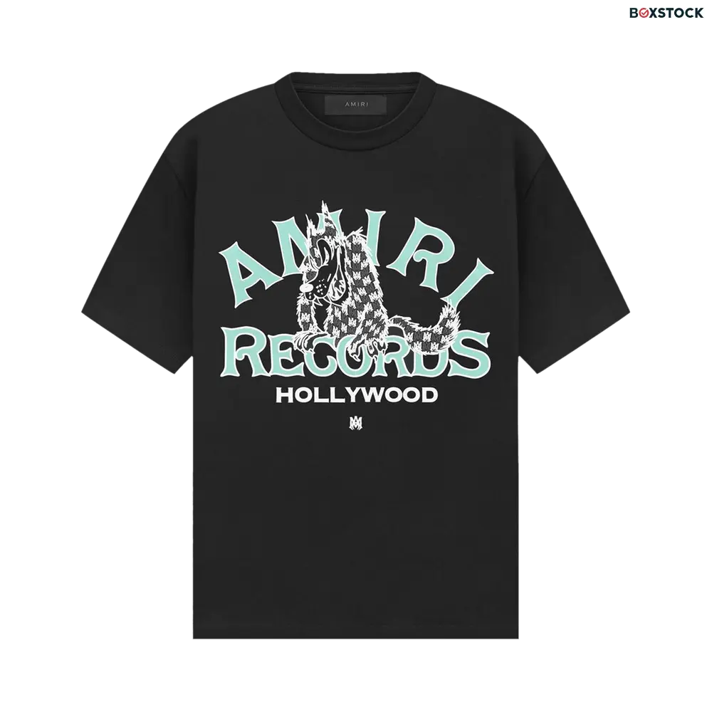 Amiri Records Wolf T-Shirt 'Black' Fall/Winter 2023