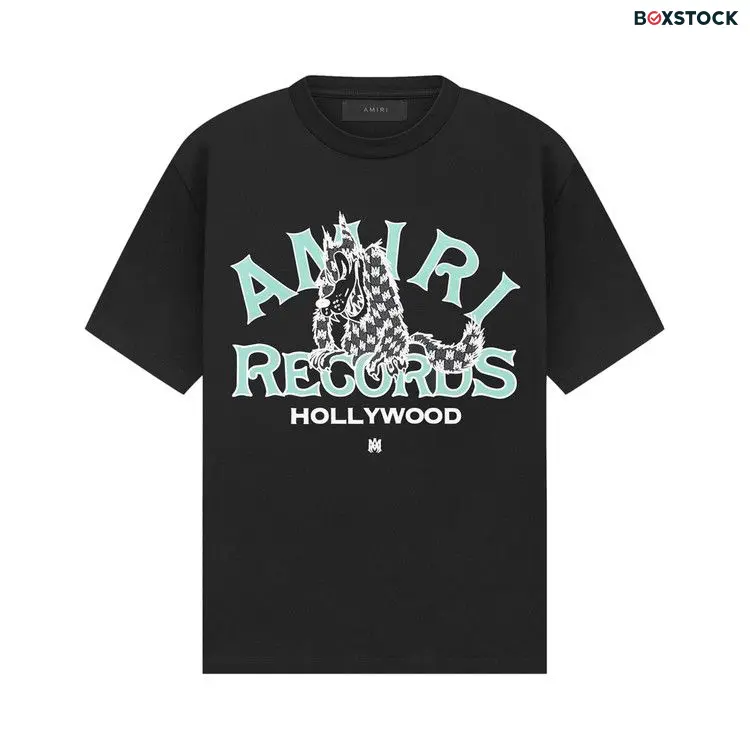 Amiri Records Wolf T-Shirt 'Black' Fall/Winter 2023