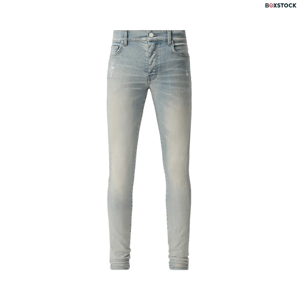 Amiri Stack Jean 'Antique Indigo' Blue Fall/Winter 2024