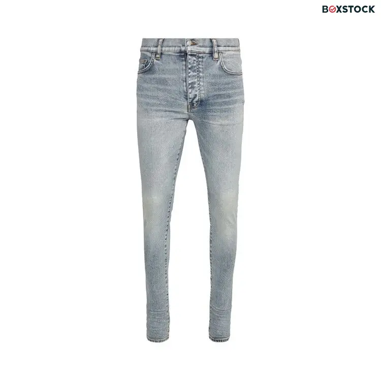Amiri Stack Jean 'Stone Indigo' Blue Spring/Summer 2023