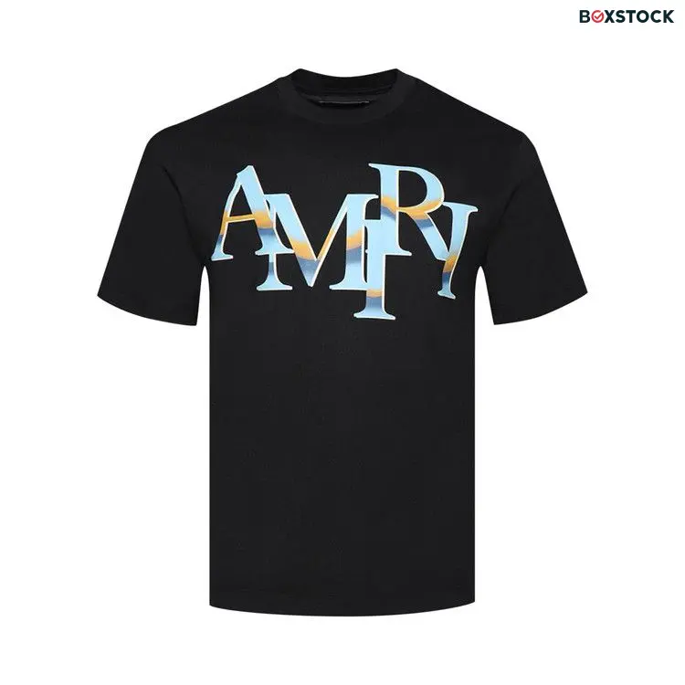 Amiri Staggered Chrome Tee 'Black' Spring/Summer 2024