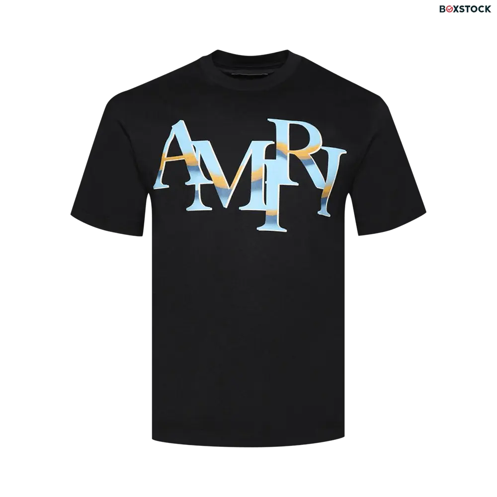 Amiri Staggered Chrome Tee 'Black' Spring/Summer 2024