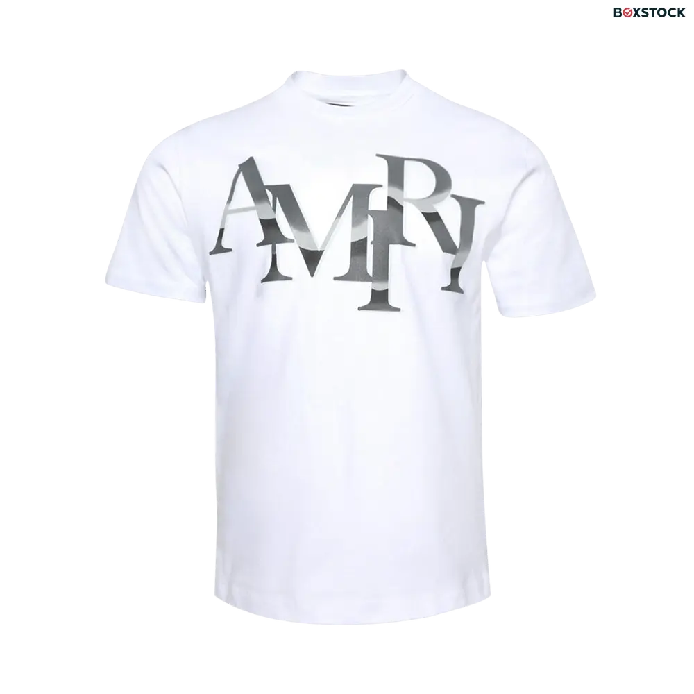 Amiri Staggered Chrome Tee 'White' Spring/Summer 2024