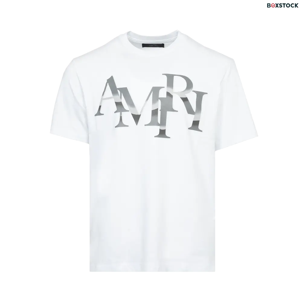 Amiri Staggered Chrome Tee 'White' Fall/Winter 2023