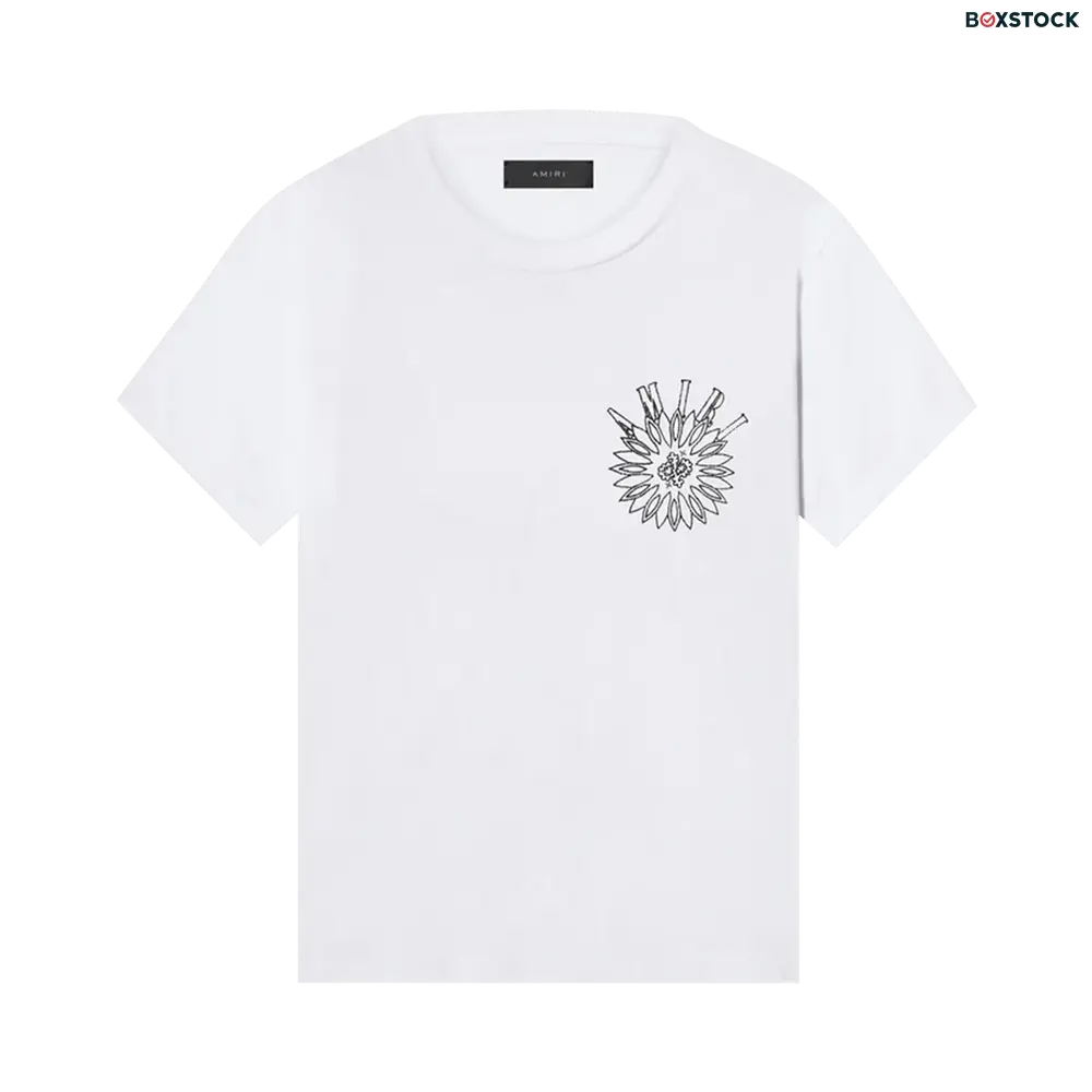 Amiri Stick Poke Logo Tee 'White/Black' Fall/Winter 2022