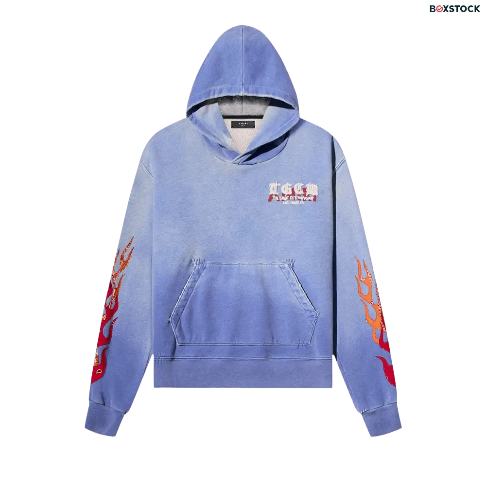 Amiri T.G.C.W. Flames Hoodie 'Blue' Spring/Summer 2022