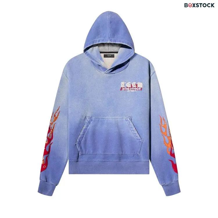 Amiri T.G.C.W. Flames Hoodie 'Blue' Spring/Summer 2022